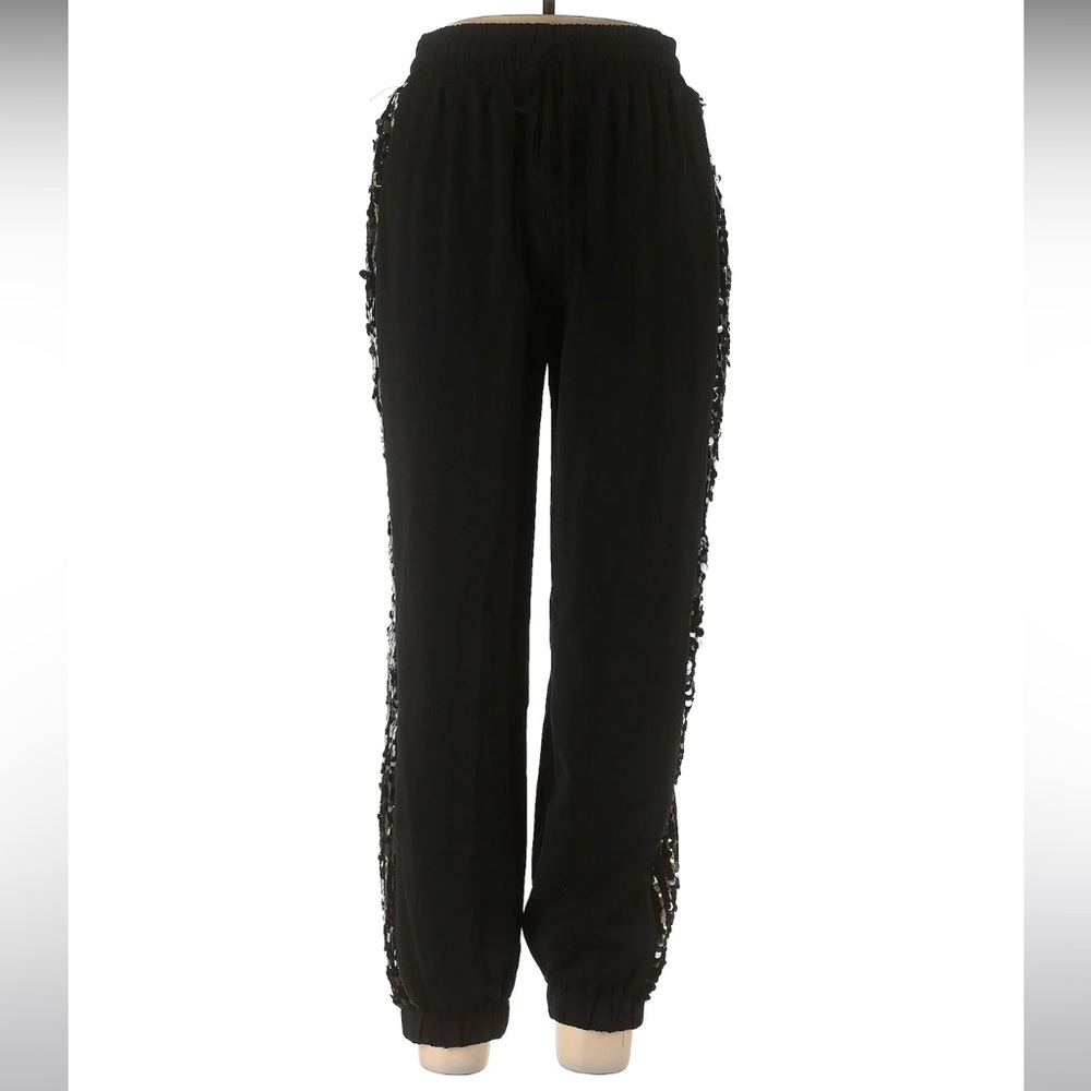 TCEC side sequin joggers